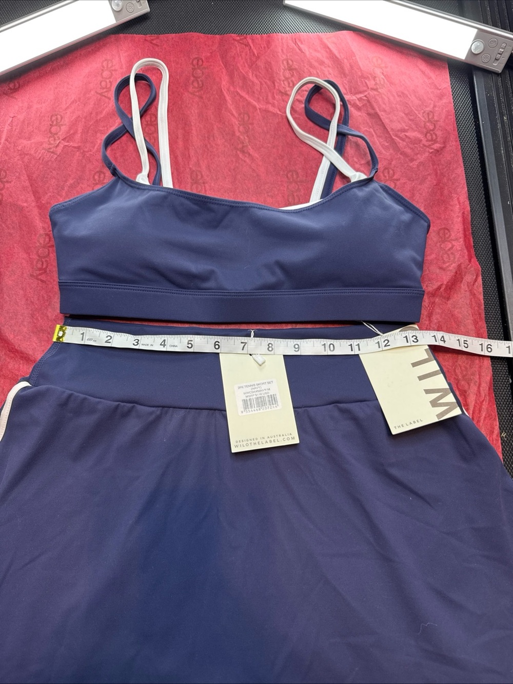 Wilo the Label Navy Athletic Skort set with NWT - Picture 7 of 11